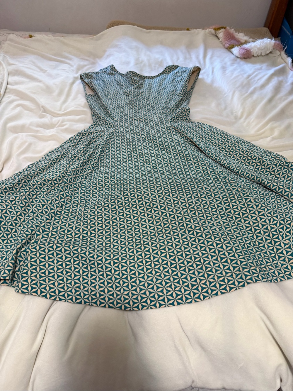 NWT Effie’s Heart Seren Mary Teal Fit-and-Flare Dress Women’s Small